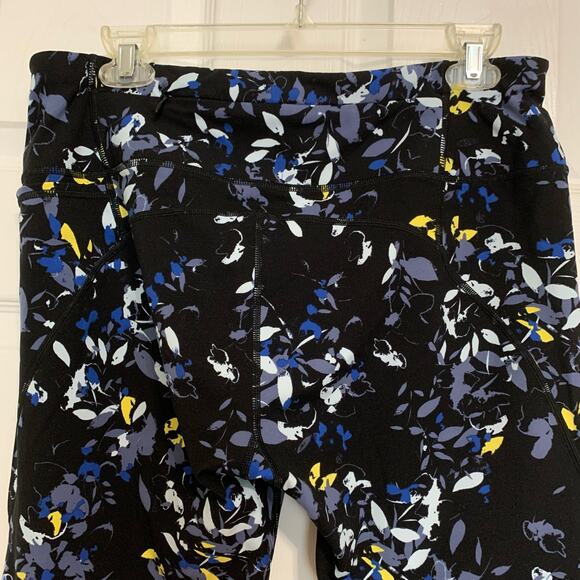 Sweaty Betty Black Floral Power Active 7/8 Leggings XXL - Picture 6 of 9